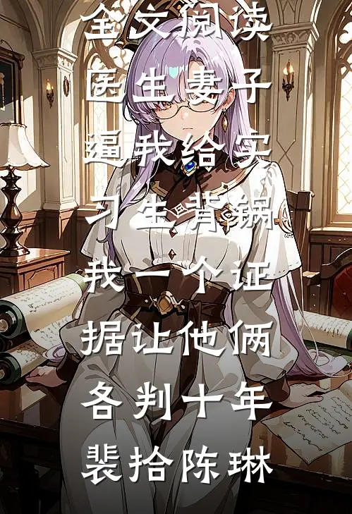医生妻子逼我给实习生背锅，我一个证据让他俩各判十年(裴拾陈琳)完整版免费阅读_最新小说全文阅读医生妻子逼我给实习生背锅，我一个证据让他俩各判十年裴拾陈琳