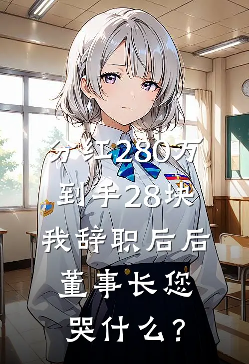分红280万到手28块，我辞职后后，董事长您哭什么？