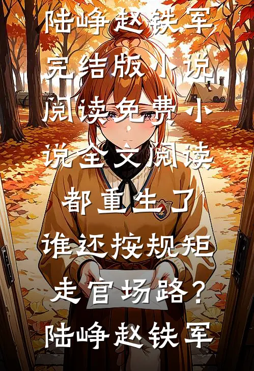 都重生了，谁还按规矩走官场路？(陆峥赵铁军)完结版小说阅读_免费小说全文阅读都重生了，谁还按规矩走官场路？陆峥赵铁军