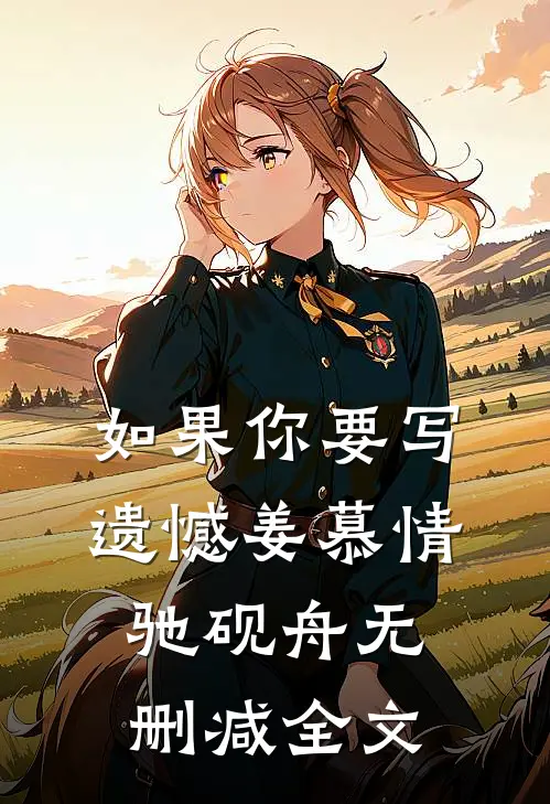 如果你要写遗憾姜慕情驰砚舟无删减全文